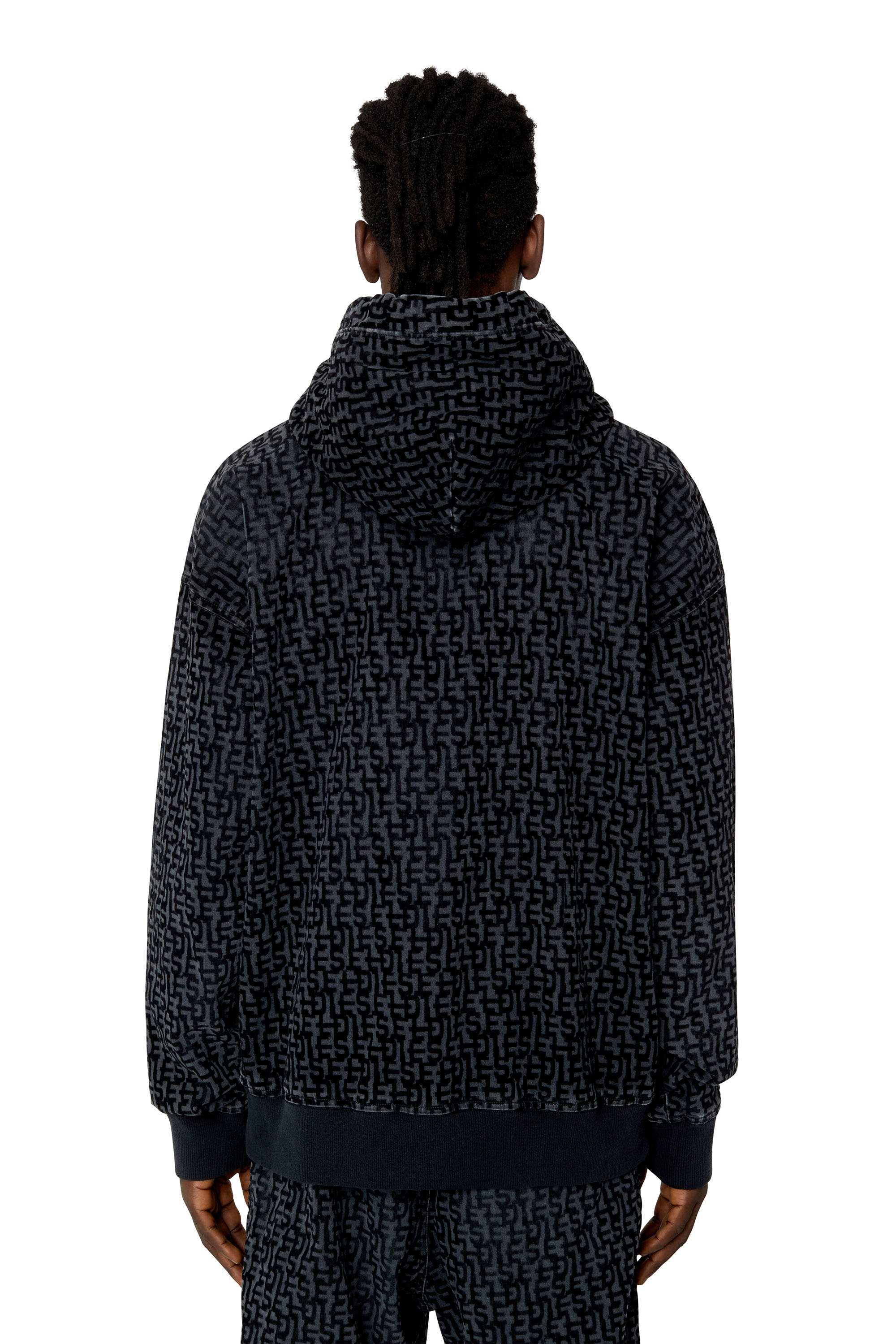 

Monogram hoodie in Track Denim