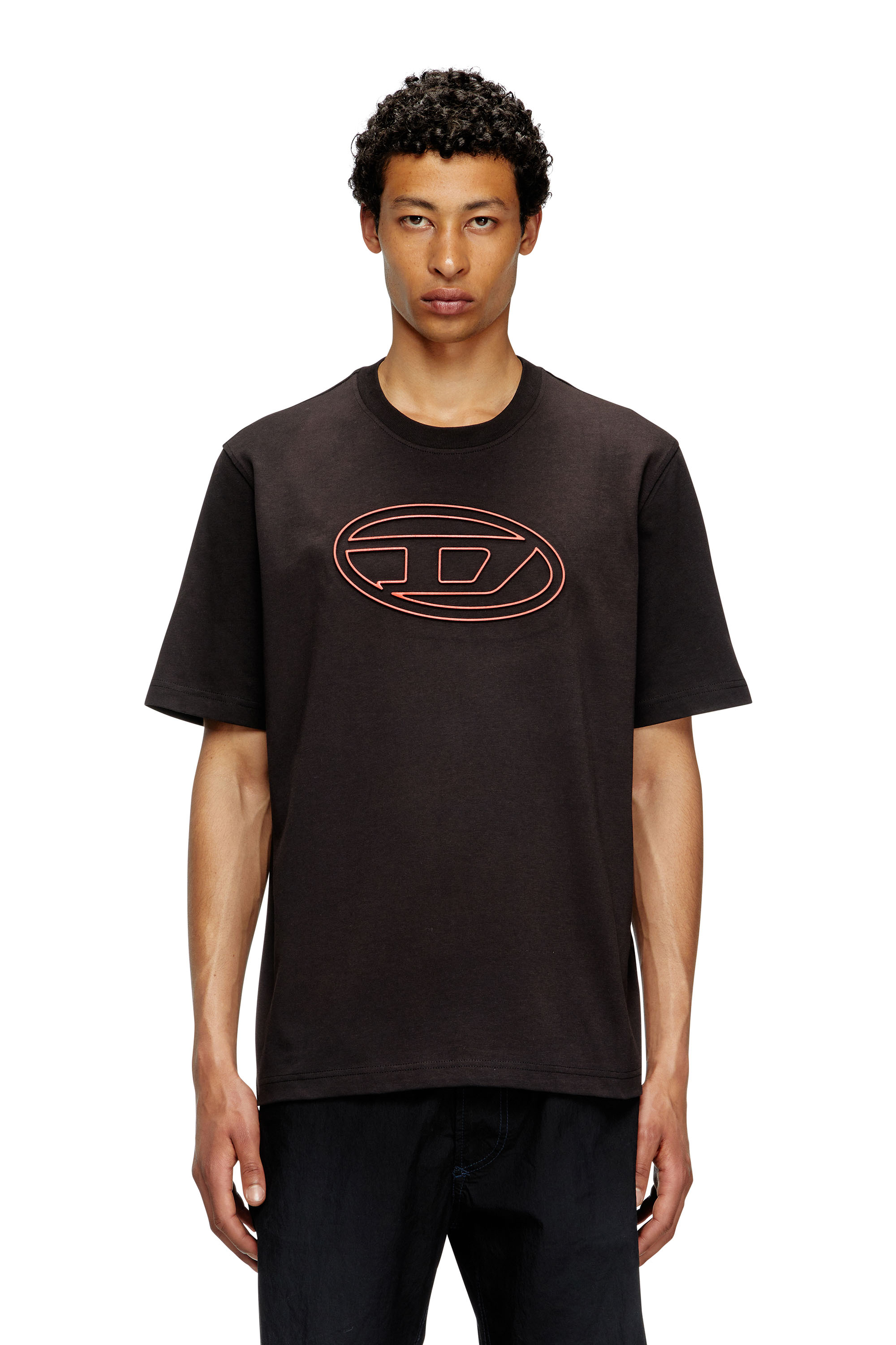 

T-shirt with embossed Oval D