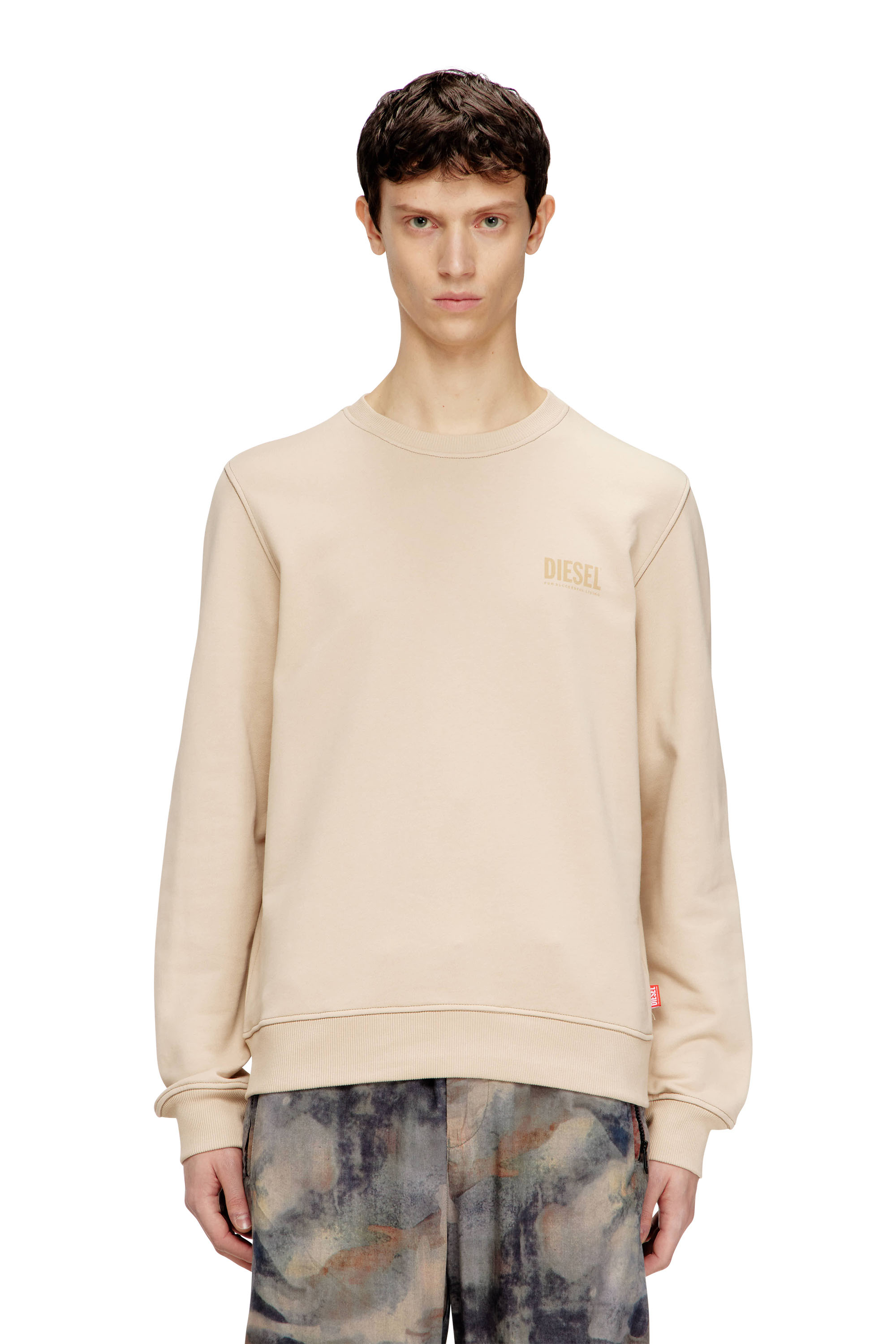 

Cotton sweatshirt with back camo patch