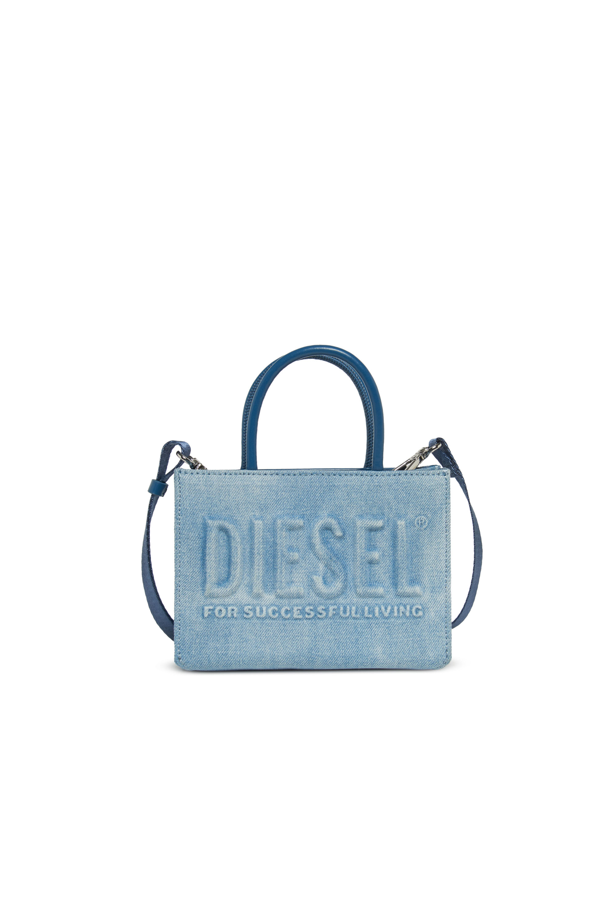 

DSL 3D Mini-Bag in denim with embossed logo