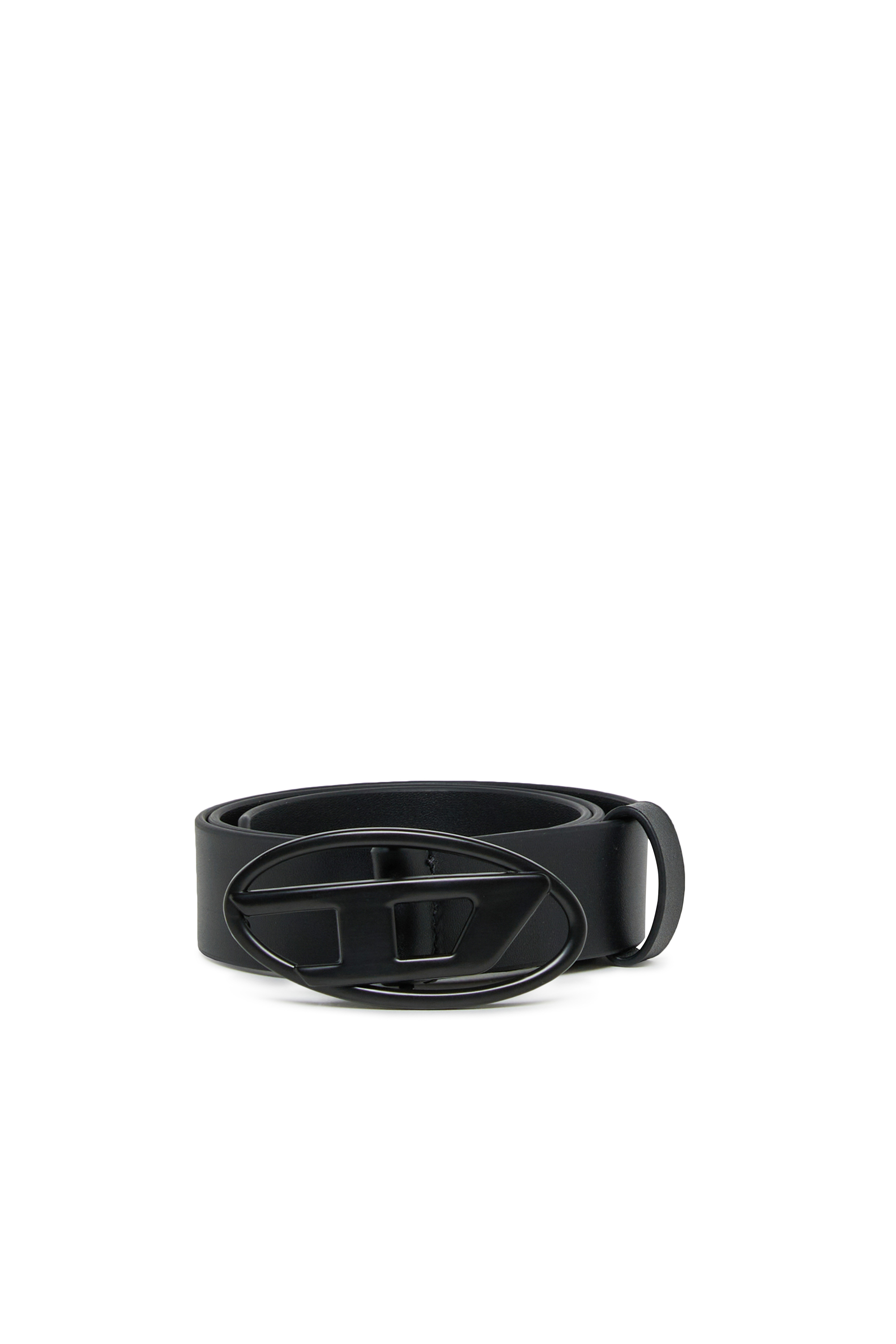 

3 cm leather belt with Oval D buckle