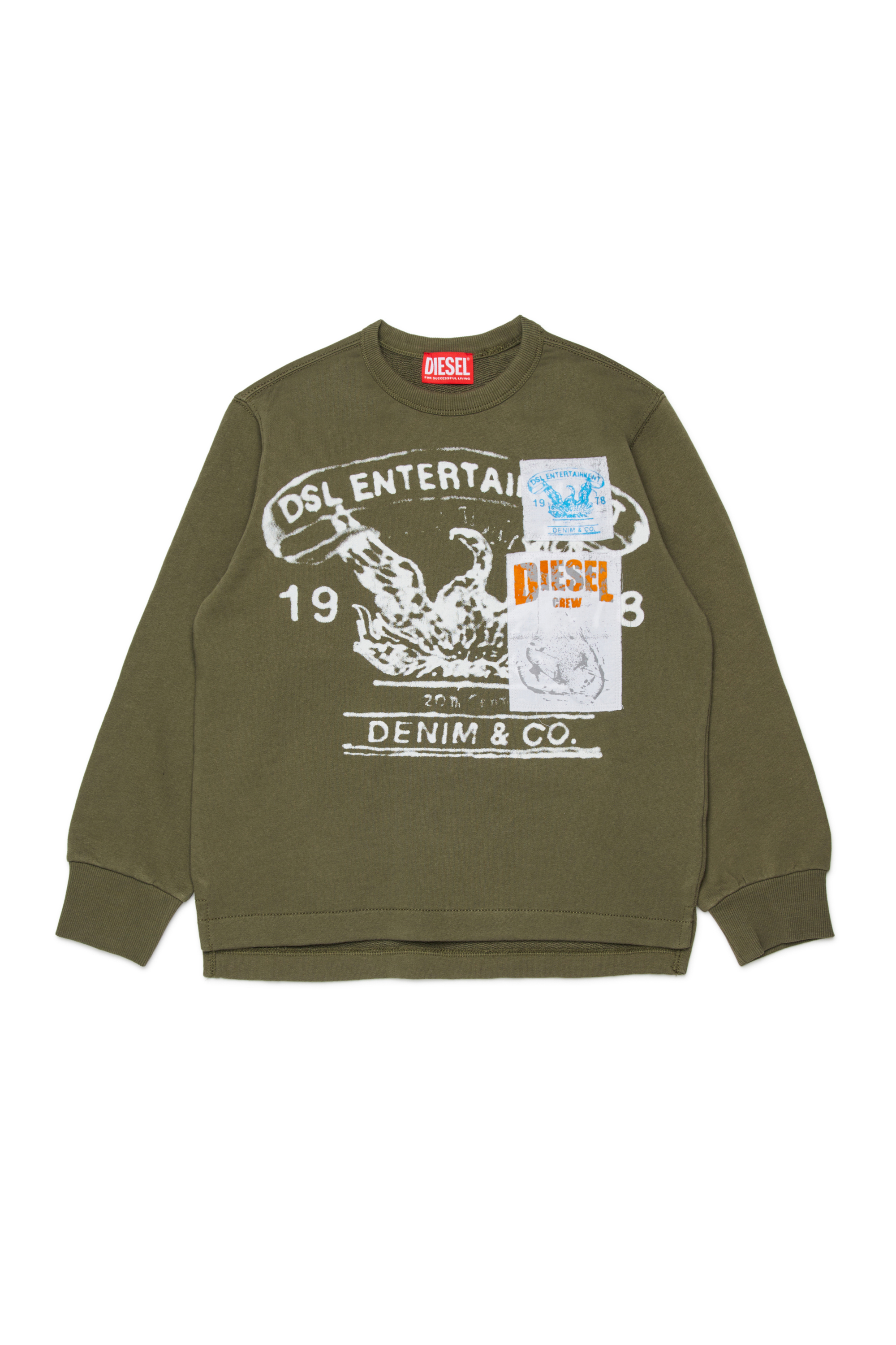 

Sweatshirt with graphic prints and patches