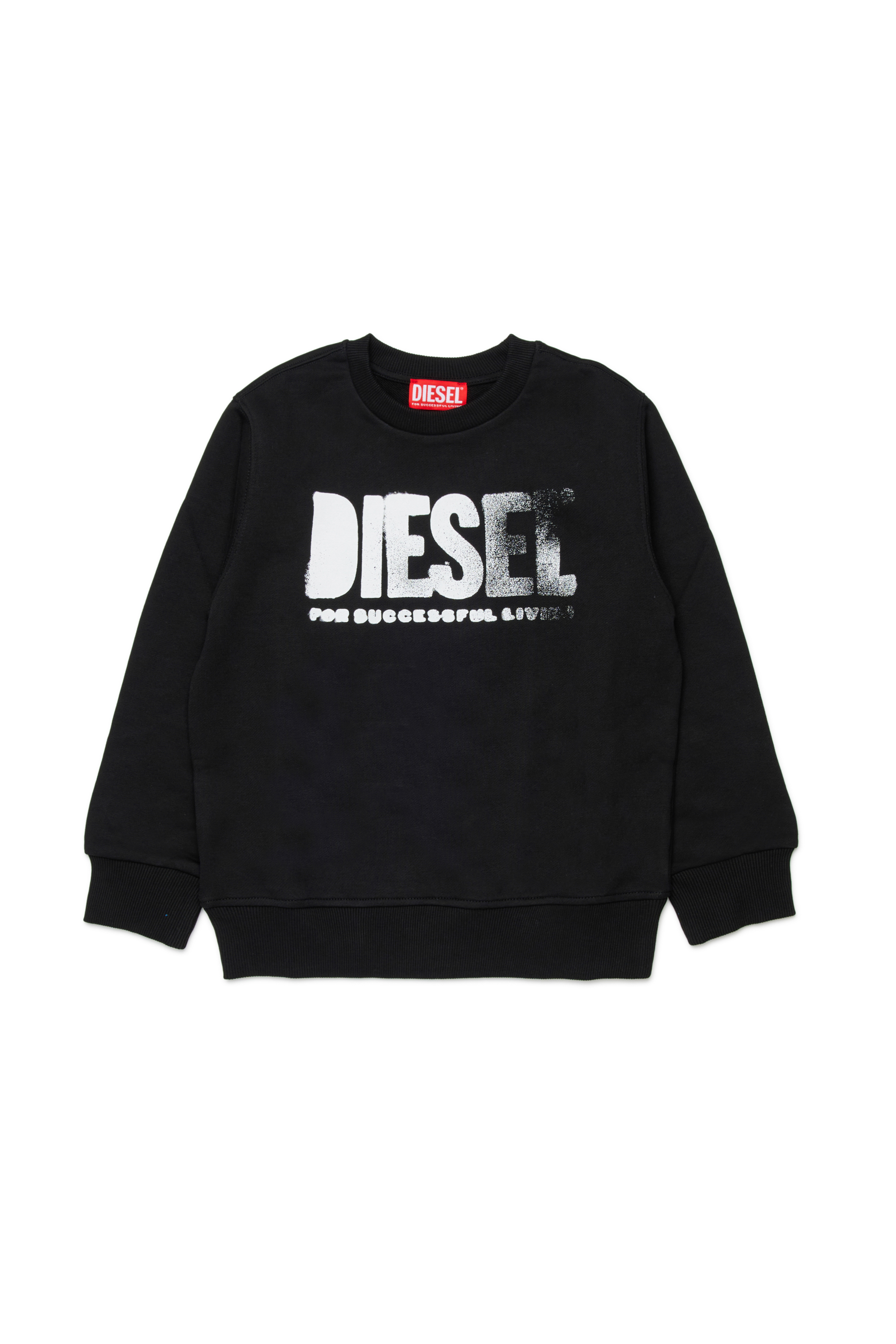 

Sweatshirt with round neck and maxi Diesel logo print
