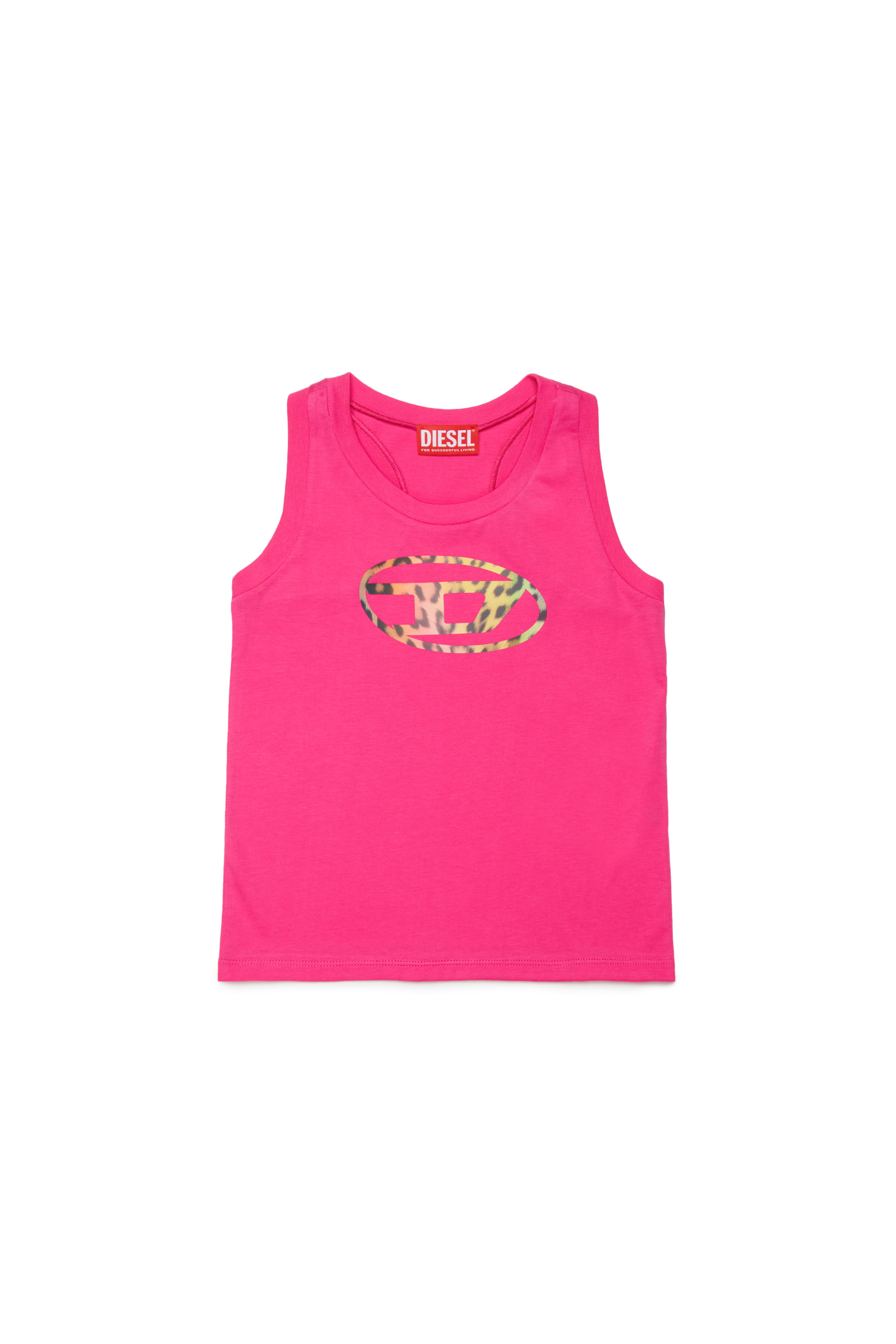 

Tank top in cotton with animalier logo