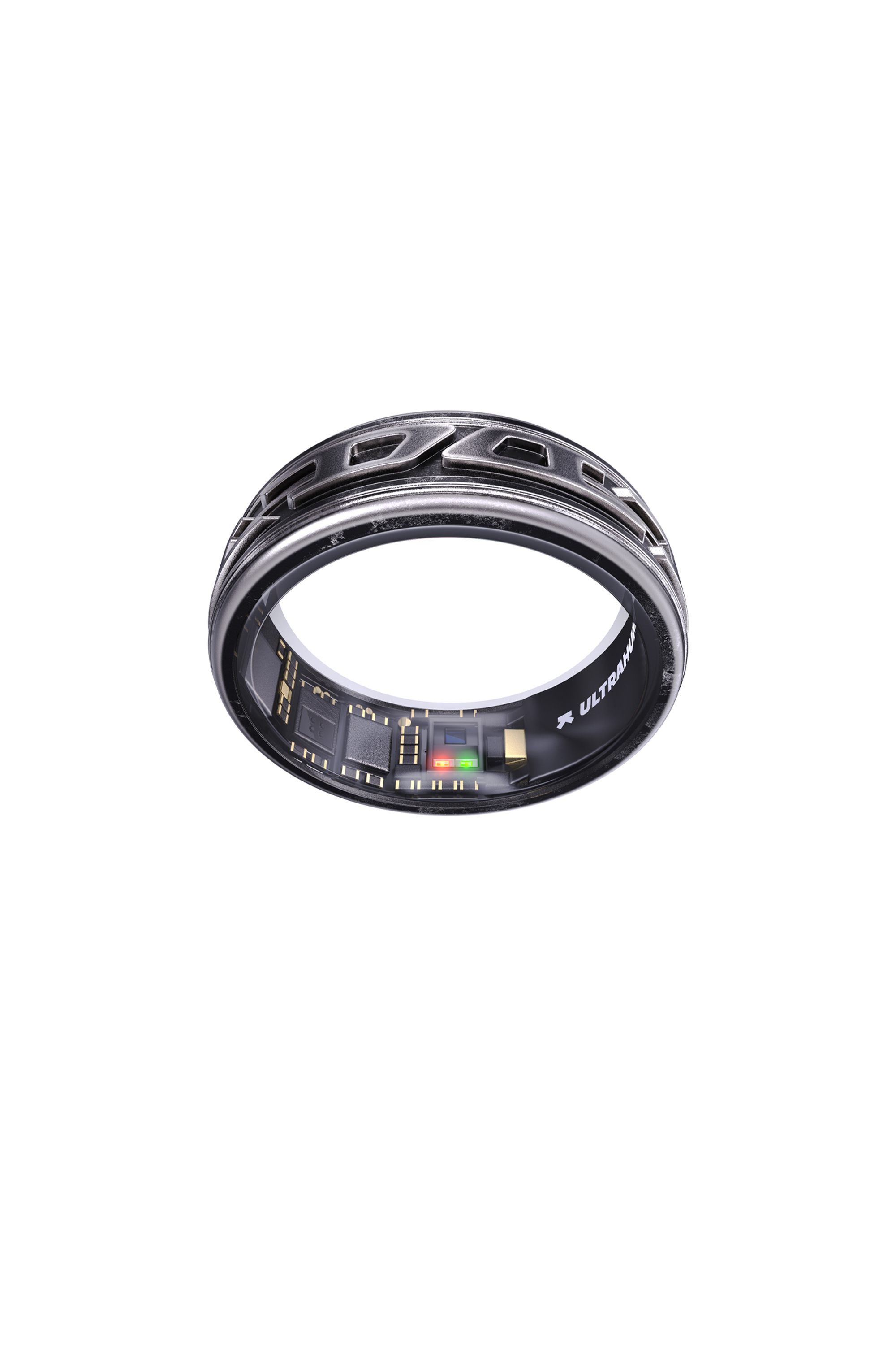 

Smart ring in distressed black