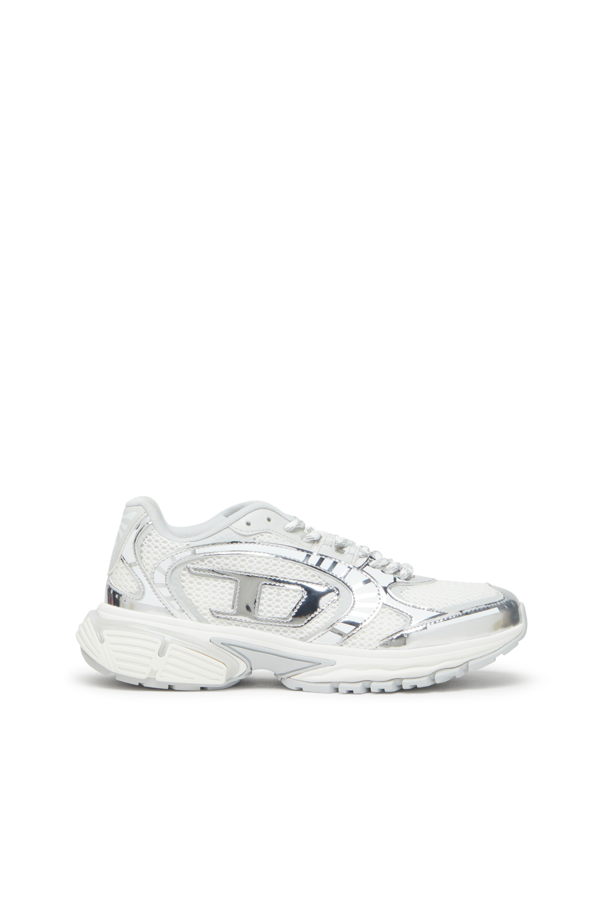 

S-Pro-V-Dense-Metallic mesh sneakers with Oval D logo