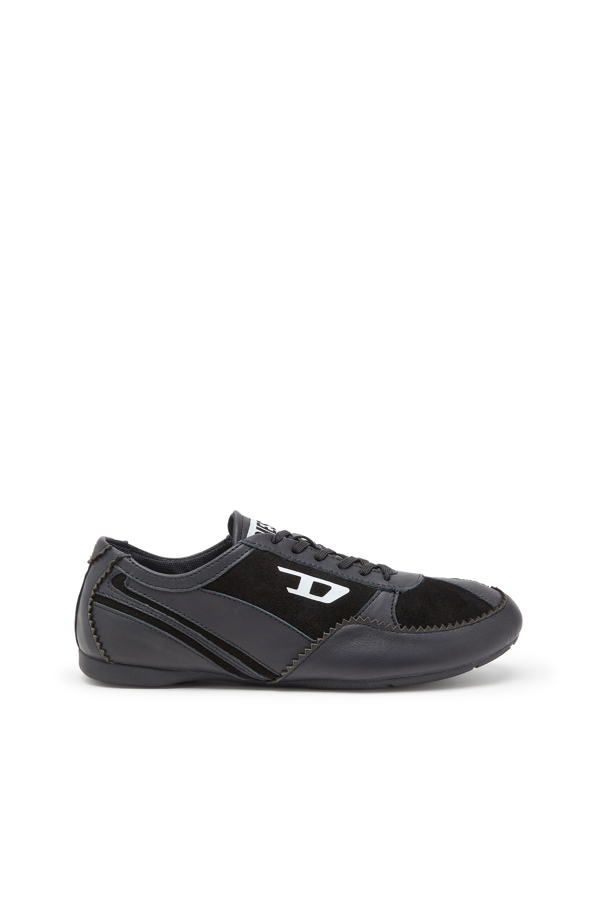 

D-Mile-Flat sneakers in leather and suede